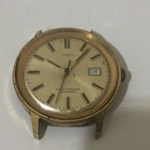 Working Vintage Timex Gold Automatic Water Resistant Date 1972 Mens Watch  Rare | WatchCharts