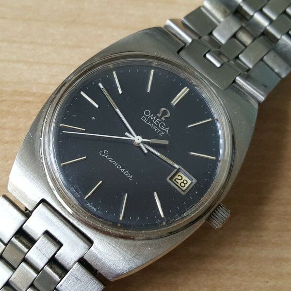 Gent s Vintage 1977 Stainless Steel Omega Seamaster Quartz Wrist Watch gent-s-vintage-1977-stainless-steel-omega-seamaster-quartz-wrist-watch
