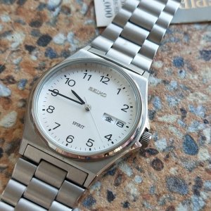 Vintage Seiko Spirit Quartz JDM 7N48 7000 February 1997 Kanji
