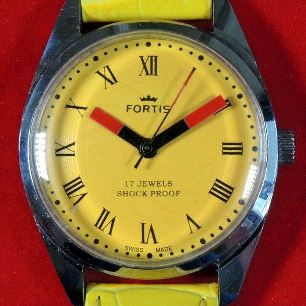 Fortis Gent's manualwind watch. Unusual. Mint. Recently serviced + new