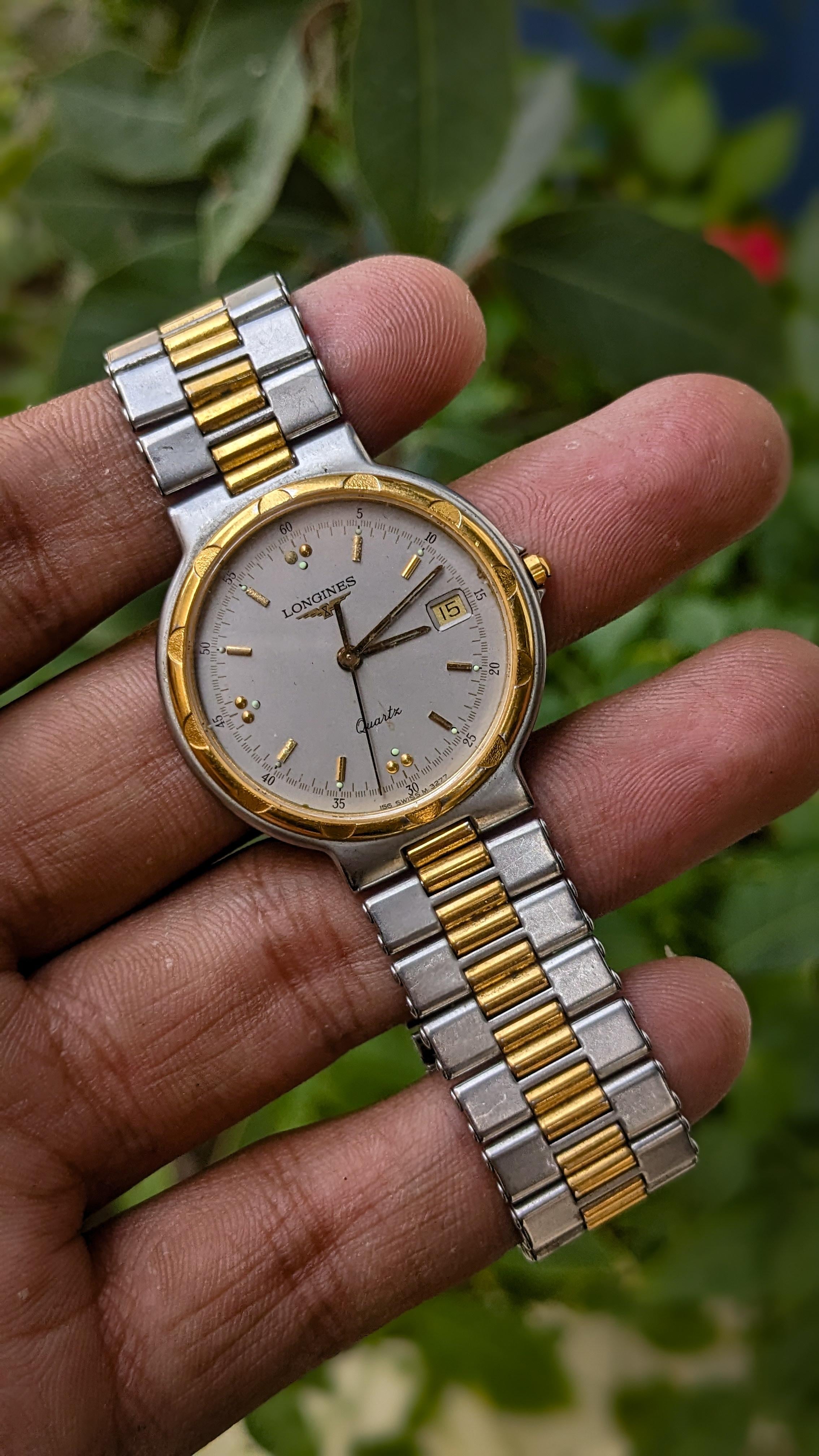 wts LONGINES CONQUESTS two tone and GOLD VINTAGE SWISS QUARTZ