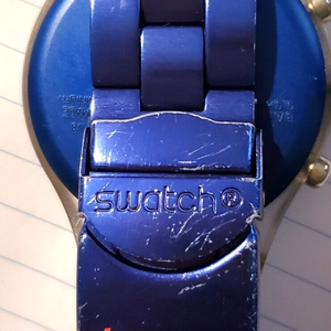 SWATCH IRONY DIAPHANE CHRONO 2011 - SVCK4055AG - FULL BLOODED NAVY - Used SWATCH IRONY Diaphane CHRONO 2011 - SVCK4055AG - FULL  main image 4