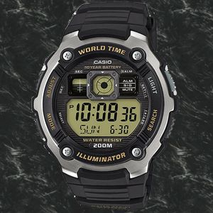 Casio Digital Ae 00w 9av Weltzeit Digital Herren Uhr Neu 10 Jahre Batterie Watchcharts