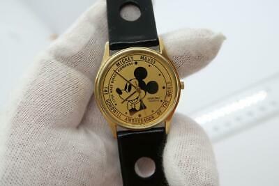 Mens gold sale mickey mouse watch