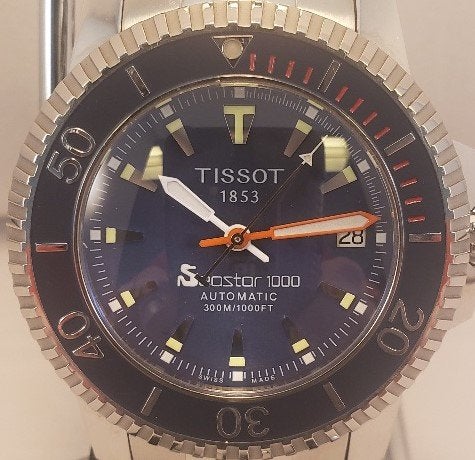 Tissot Seastar 1000 Blue Dial Full Kit WatchCharts Marketplace