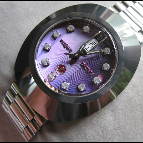 FS Rado Diastar Original Automatic stunning blue/purple dial, faceted