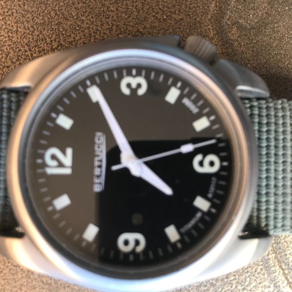 FS Rare Bertucci Watch - A-4T REX Field / Pilot Titanium Sapphire Watch ...