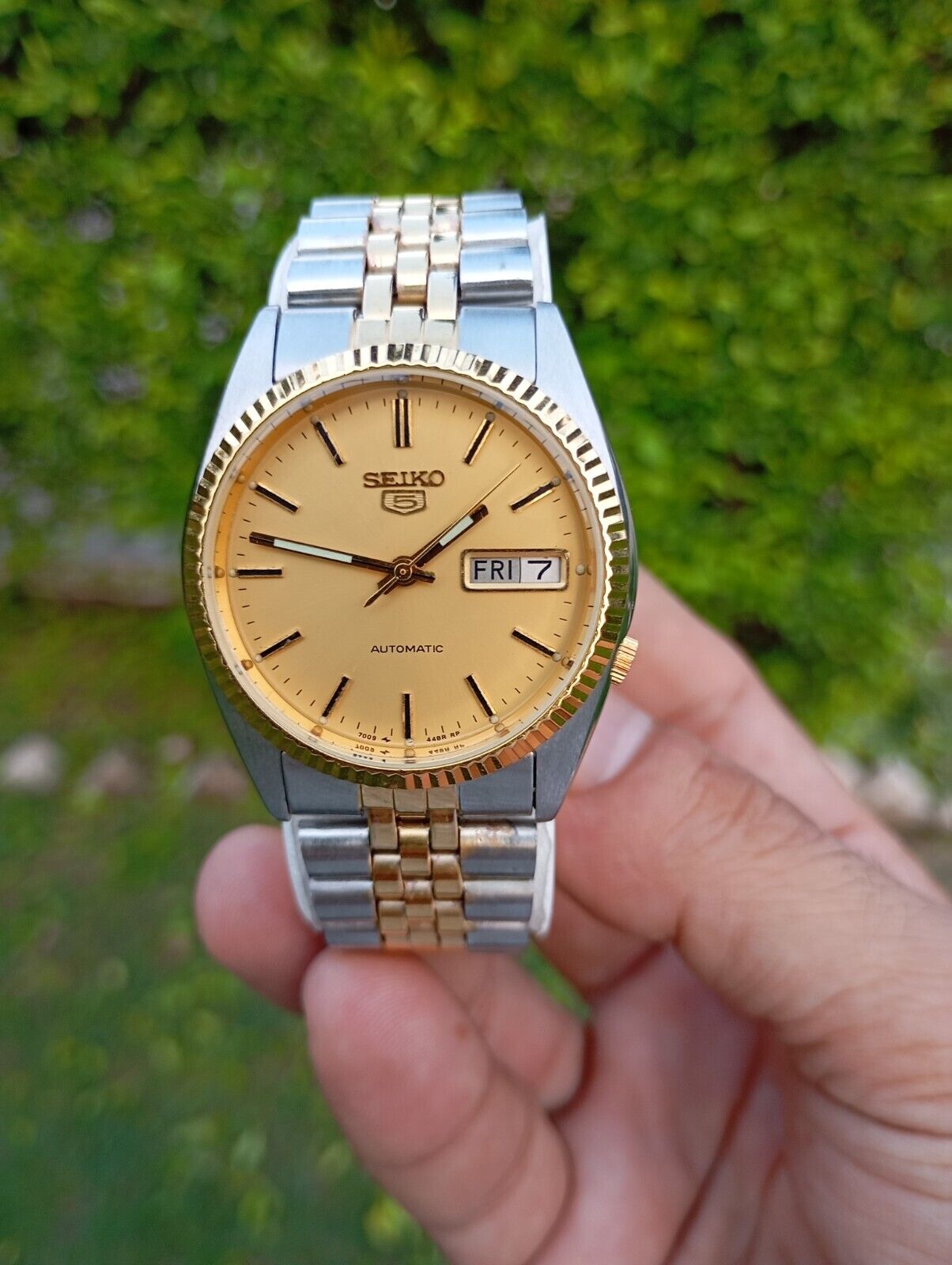 時計 SEIKO 5 7009-3111 Vintage Seiko 5 Automatic Day/Date Mens Wrist Watch 7009-3111