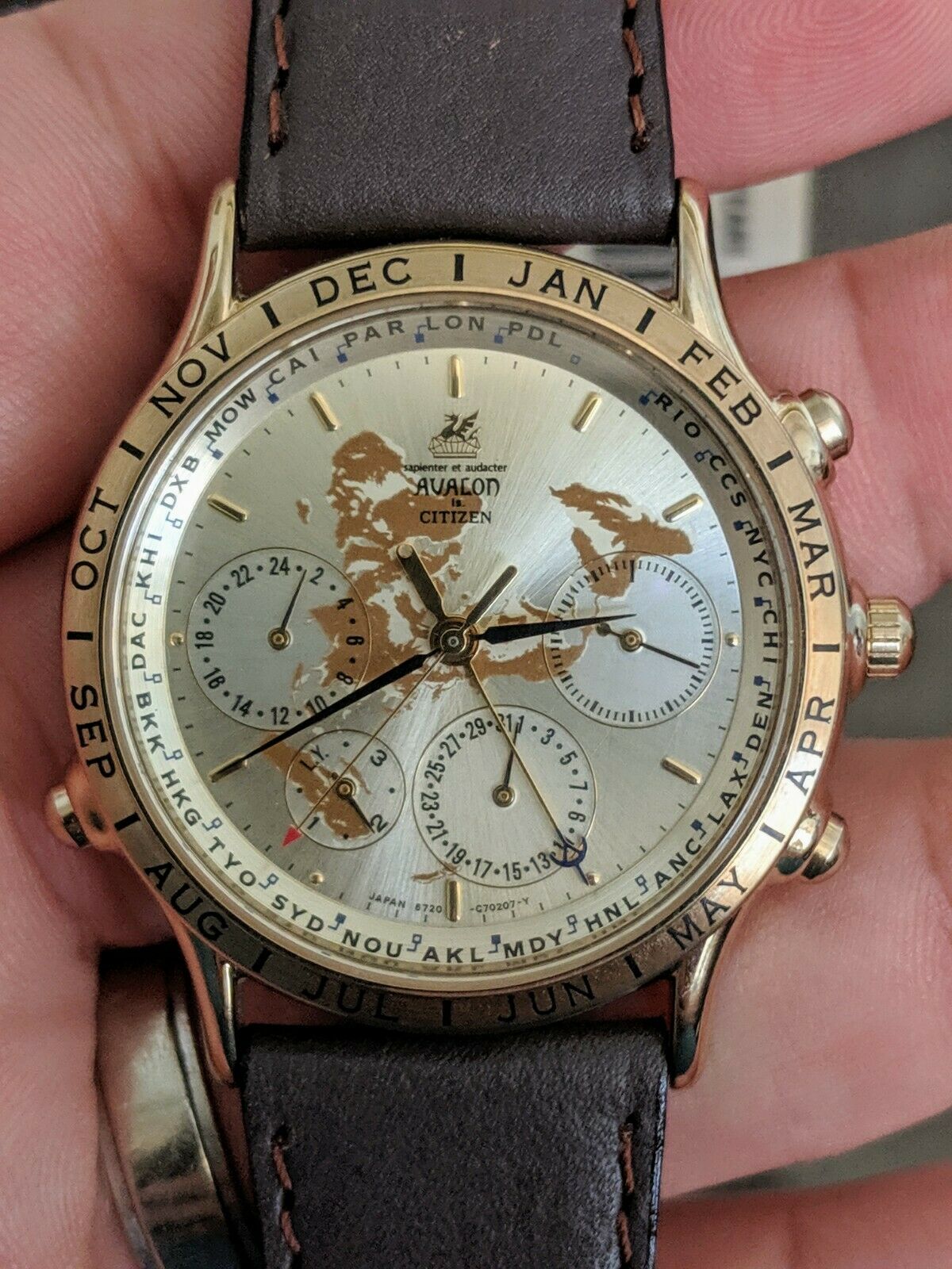ジャンク シチズン CITIZEN 6720-G70145 アバロン ワールド