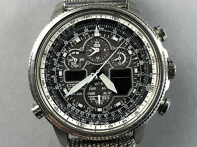 Citizen Eco-Drive Navihawk AT WR-200 U680-S092876 Mens Watch Mesh
