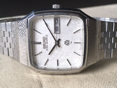 Vintage SEIKO Quartz Watch/ KING TWIN QUARTZ 9223-5000 SS 1981