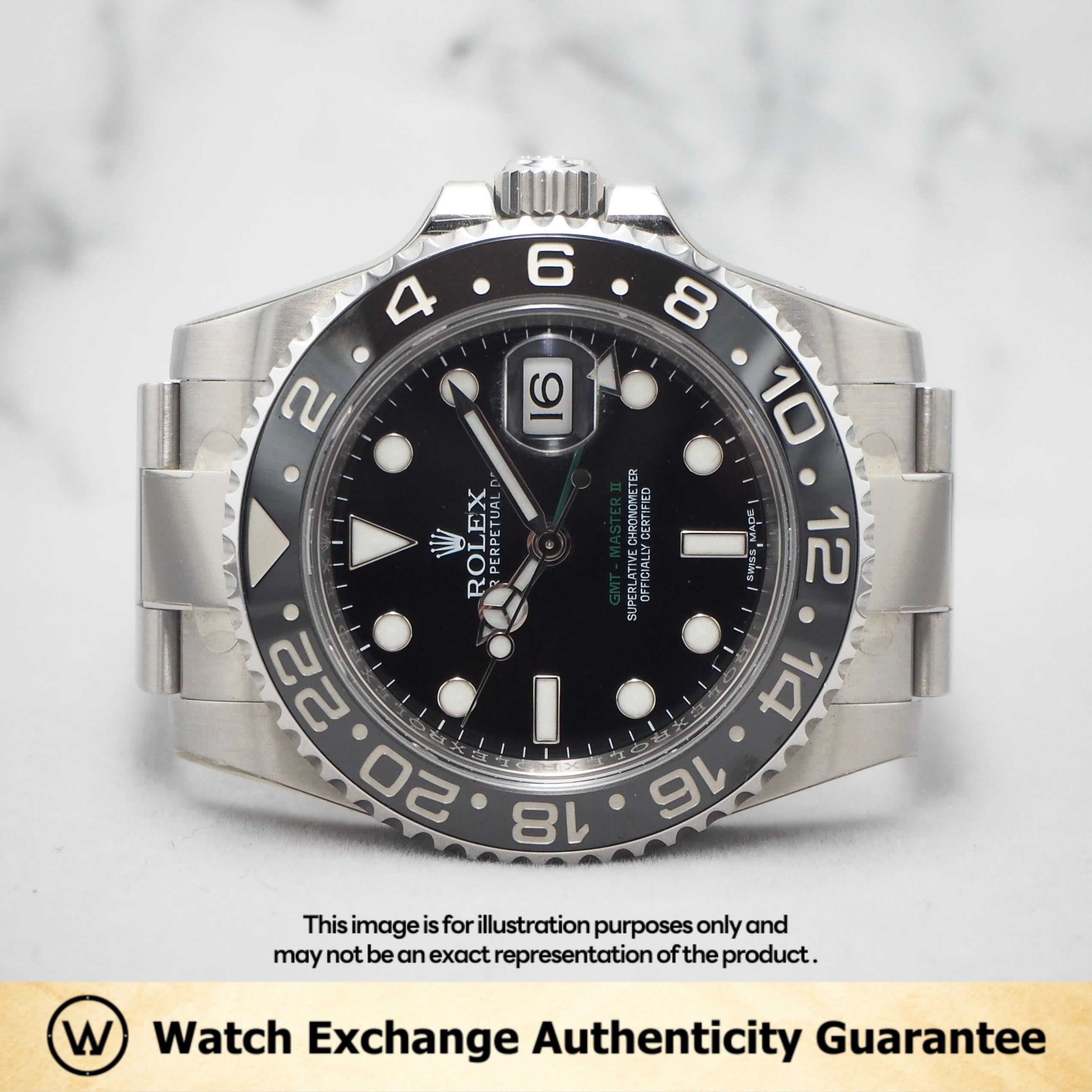 Mint Sep 2011 Rolex GMT Master II Oyster 116710LN Black Dial