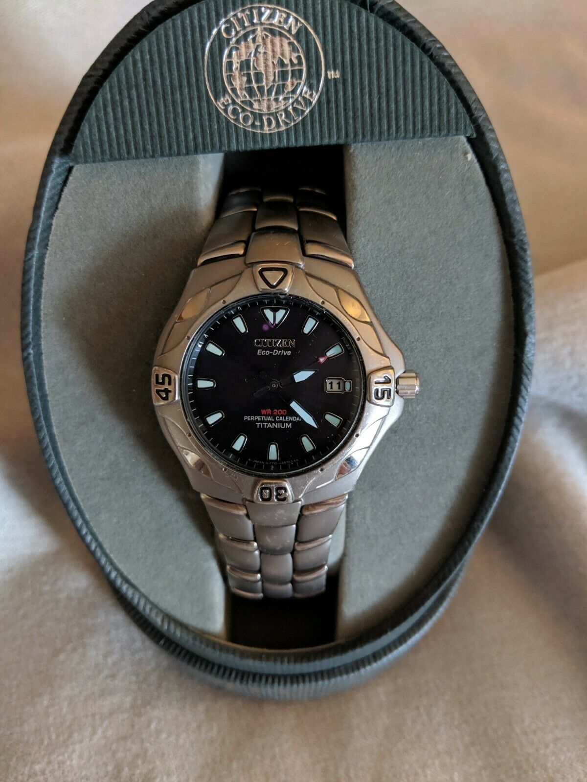 Citizen Eco-Drive WR200 Titanium E761-H30211 Perpetual Calendar