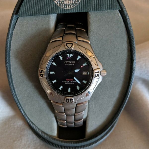Citizen Eco-Drive WR200 Titanium E761-H30211 Perpetual Calendar