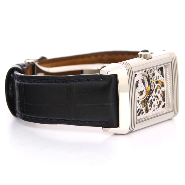 FS LNIB Pre Owned Jaeger LeCoultre Platinum Reverso Skeleton