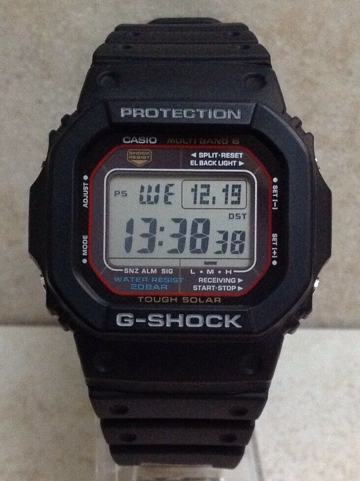 CASIO G-SHOCK GW-M5610-1 (3159) R/C SOLAR CLASSIC DIGITAL DISPLAY