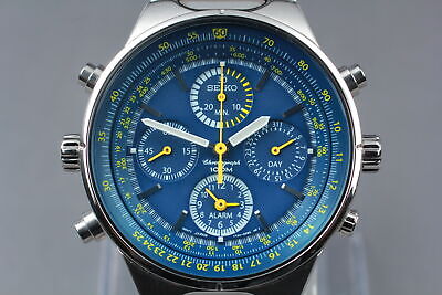 Exc+5 ] SEIKO Chronograph Criteria Light Blue Dial 38mm Watch 7T34-0AA0  JAPAN | WatchCharts Marketplace