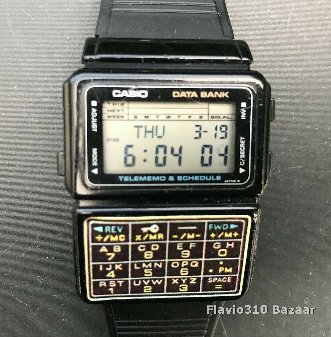 Rare 1985 Vintage CASIO DBC-60 (563) Data Bank Japan M 33mm