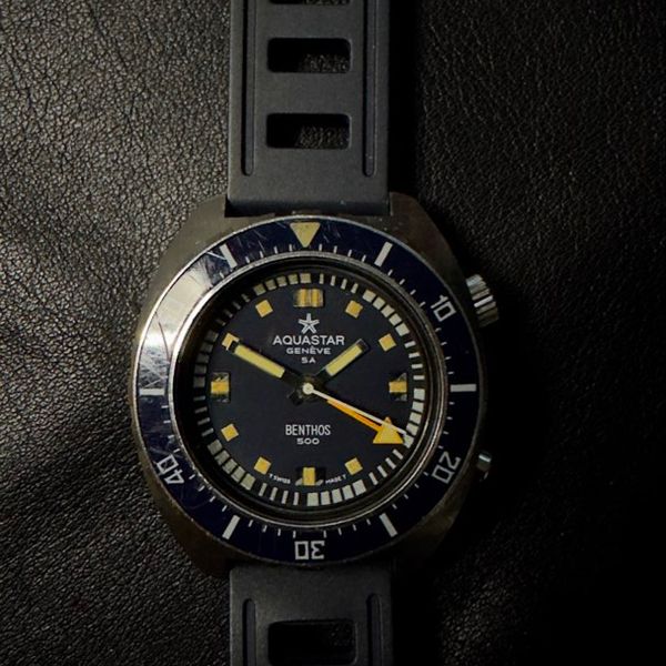 Benthos R500 Aquastar Benthos 500 Diver Watch | WatchCharts Marketplace