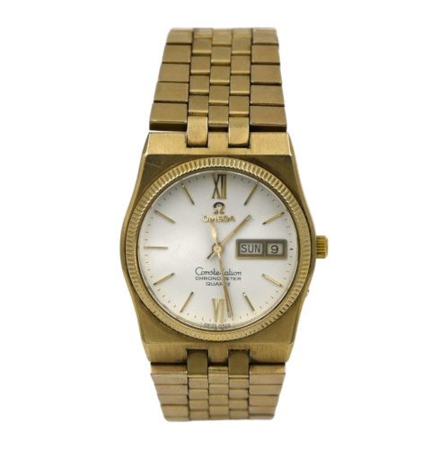 Omega constellation quartz 10k gold filled sale