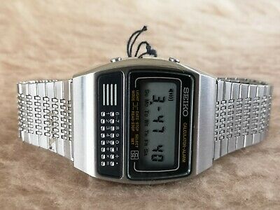 Vintage SEIKO CALCULATOR C359-5000 DIGITAL All Stainless Steel