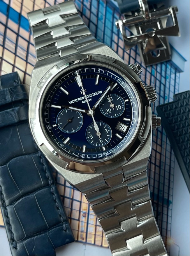 FSOT: Vacheron Constantin Overseas Chronograph 42.5MM Blue 5500V