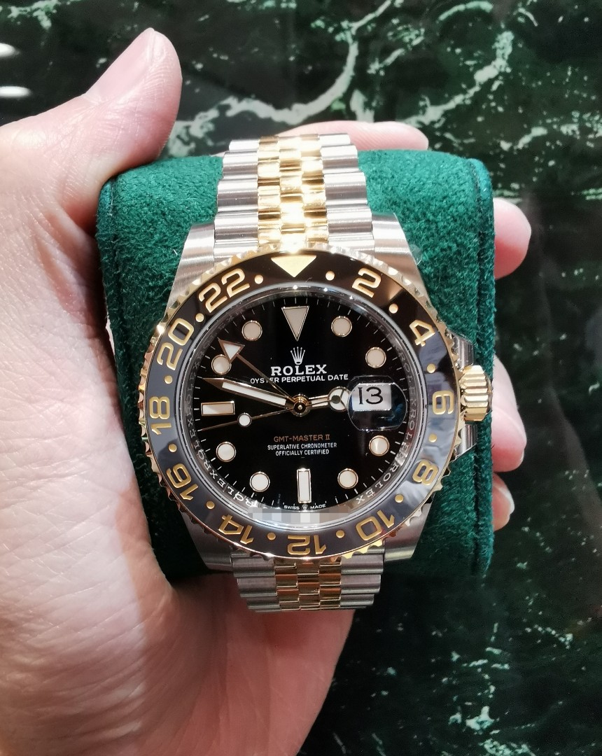 Rolex gmt 2 sale half gold