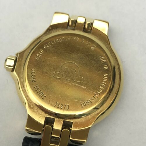 Vintage Maurice Lacroix Gold Plated Leather Ladies Watch Box Parts