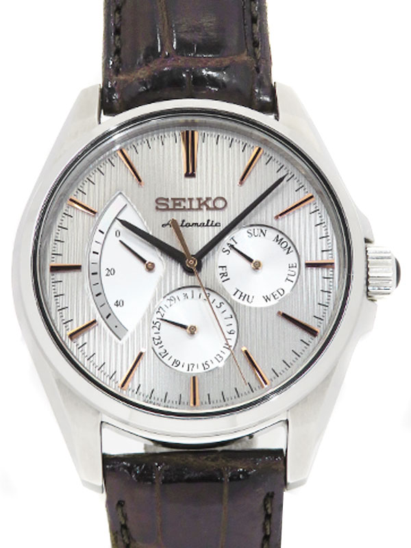 大特価SALESEIKO　PRESAGE　腕時計　6R21-01C0　SARW033　自動巻き　裏スケルトン　シルバー文字盤　　メンズ その他