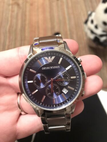 armani watch solid stainless steel