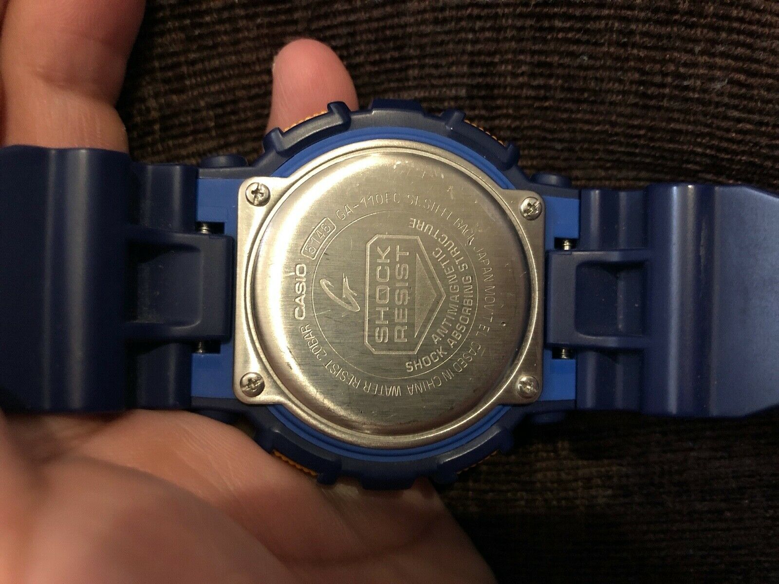 RARE CASIO G-SHOCK 5146 GA-110FC 20 BAR BLUE ORANGE GREEN LARGE 