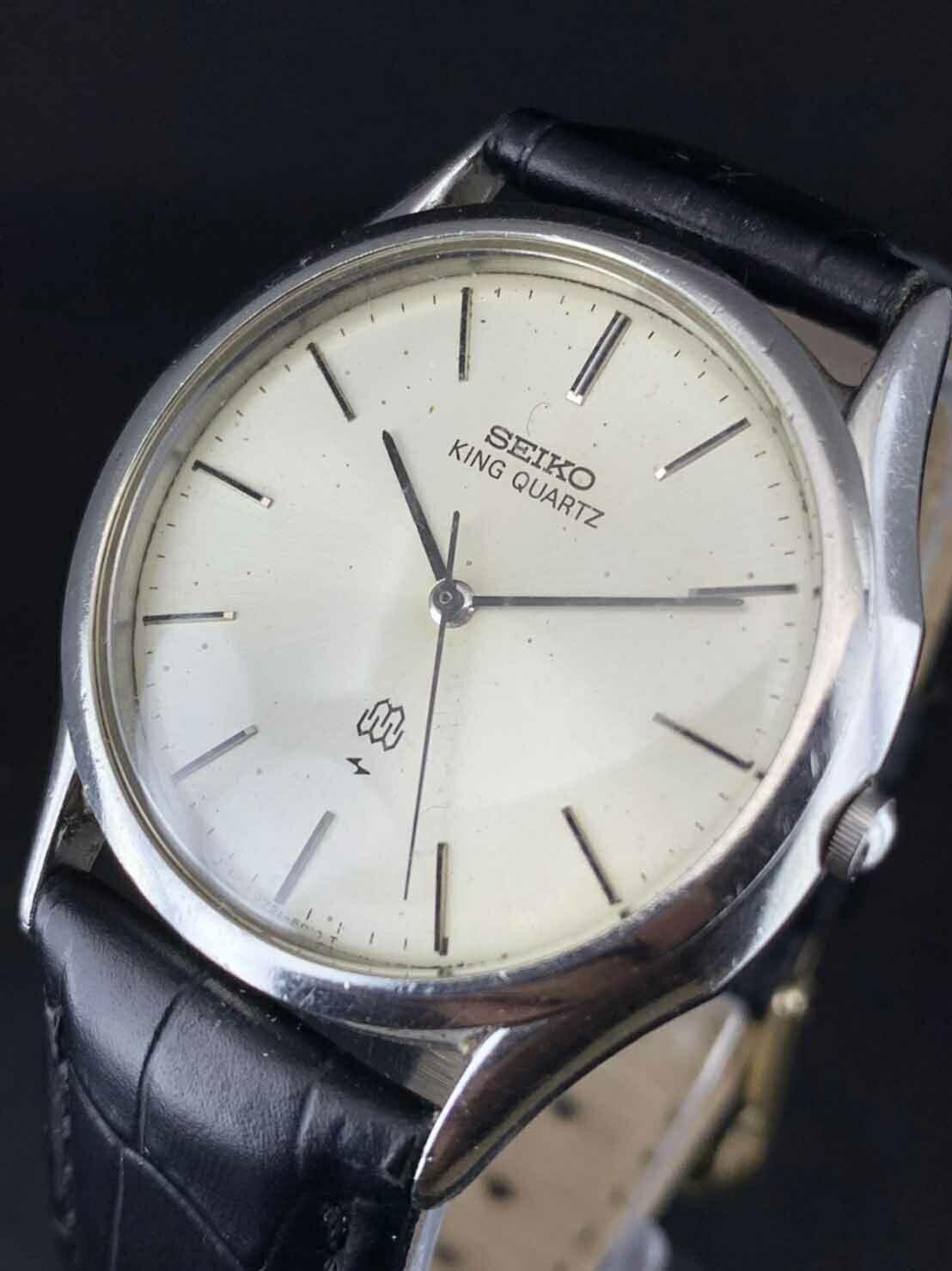 Vintage SEIKO KING QUARTZ 9721-8010 Twin Quartz Wrist Watch
