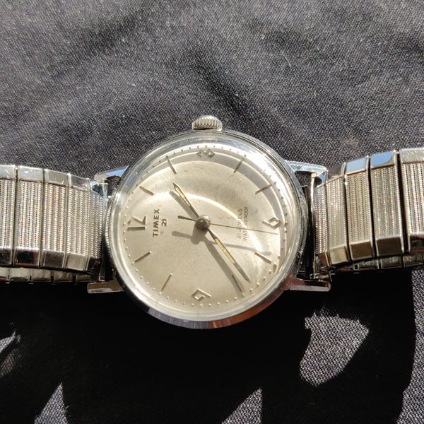 Timex 21 jewels vintage 1960's mechanical watch on Speidel bracelet ...