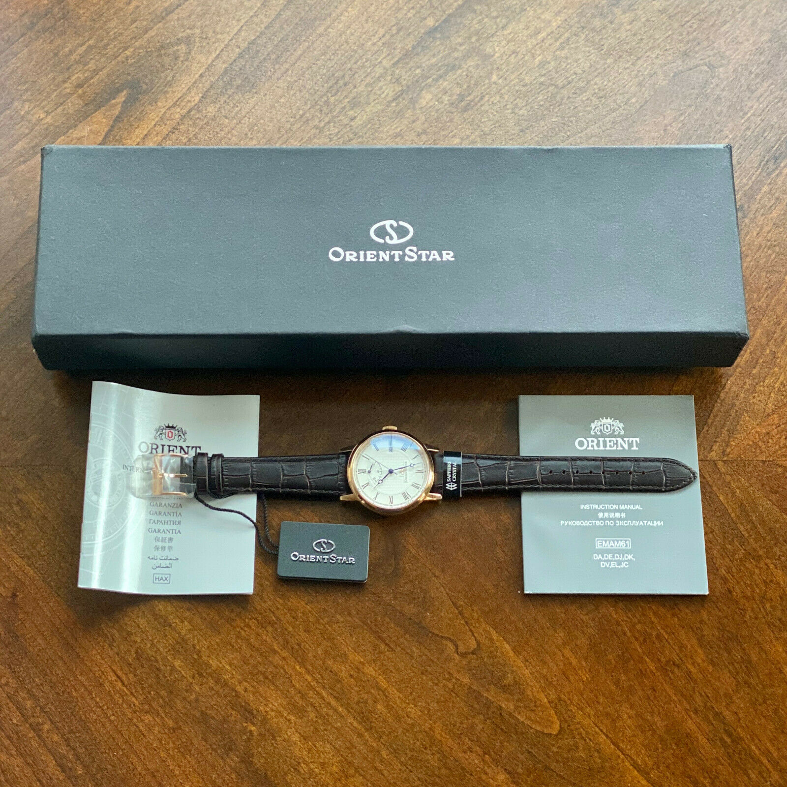 Orient Star Elegant Classic Power Reserve Rose Gold SEL09001W