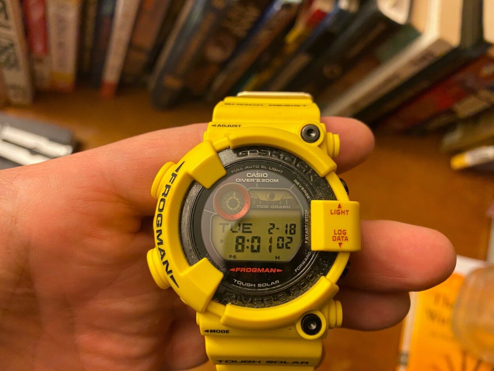 30TH ANNIVERSARY VERY RARE CASIO G-shock FROGMAN GF-8230E-9JR LIGHTNING  YELLOW | WatchCharts