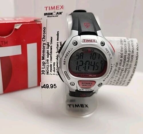 Montre Chrono Timex T78751 Pour Enfants - Cadran Flammes, Bracelet Nylon - Neuve Dans Sa Boîte