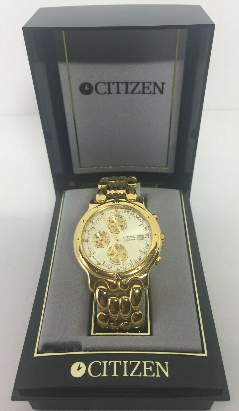 Citizen Elegance Chronograph 0510-C50090 Mens Watch with Gold Face |  WatchCharts Marketplace