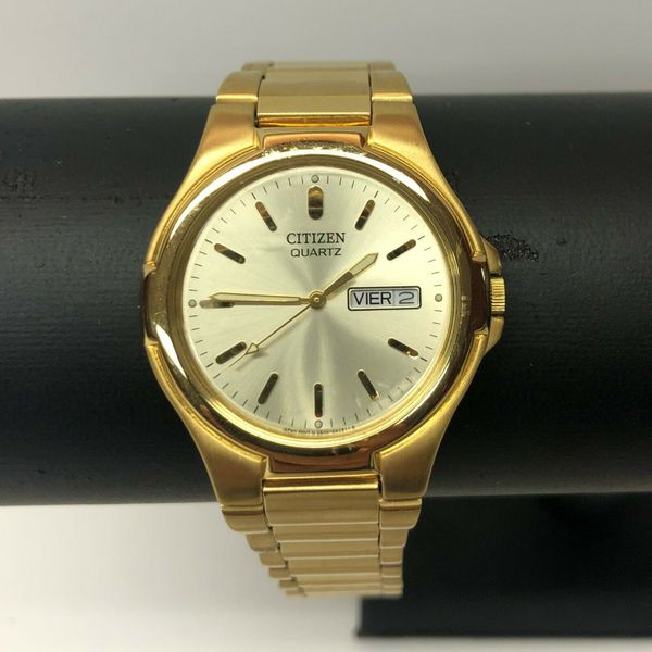 Citizen Quartz Gold Tone Men's Watch Model 2500-S071879 | WatchCharts