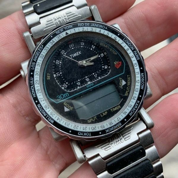TIMEX ZULU Mens Analog and Digital Watch Working Parts or Repair