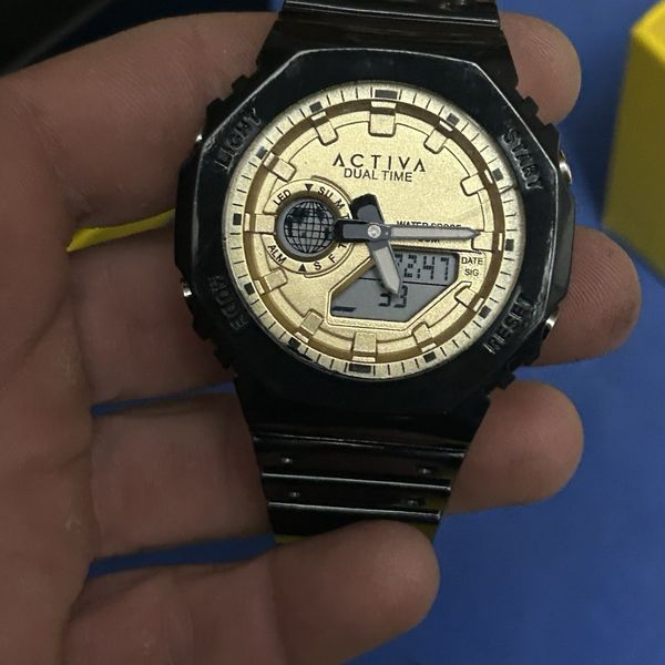 Invicta Activa Dual-Time, W/ Box .& Paperwork, Small Crack In Crystal ...