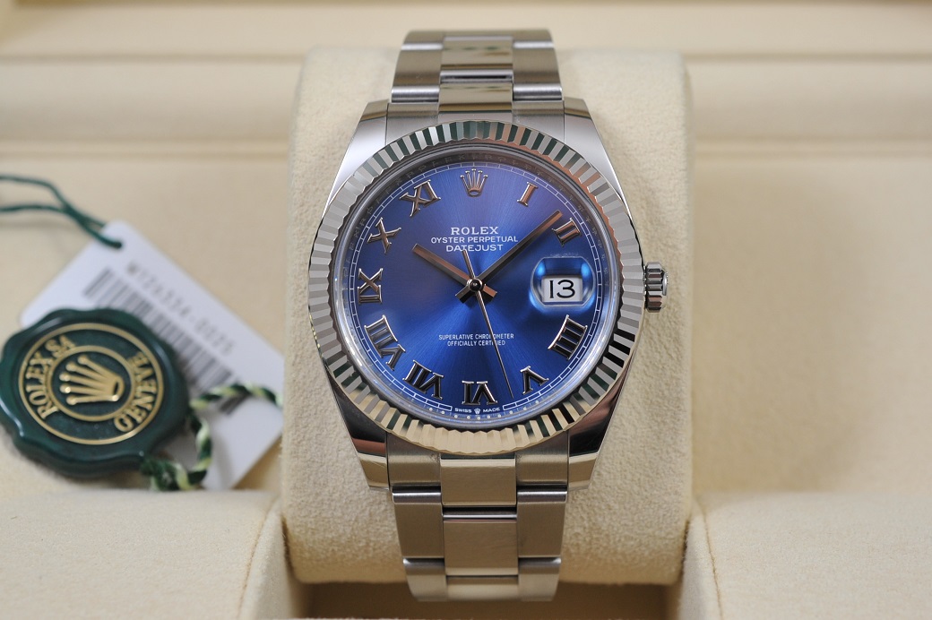 FS: Rolex Datejust (DJ41) 126334 - Blue Roman Dial - Complete Set - VG ...