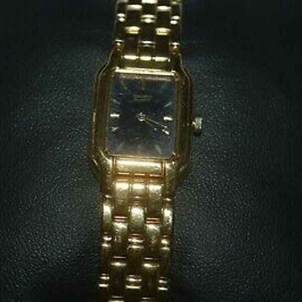 Vintage SEIKO V400-5498 Ladies Quartz Watch Works Fine Stainless Steel ...