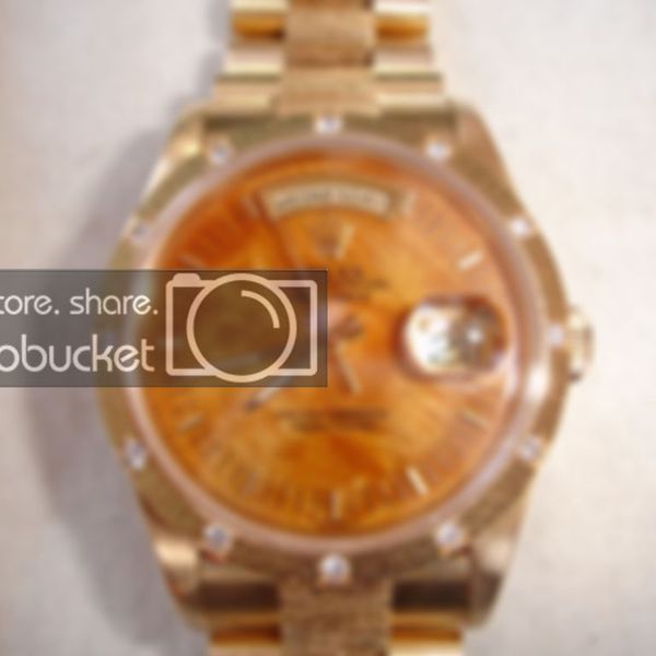 FS: VERY RARE Rolex 18308 Double Quickset President, Bark, Factory ...