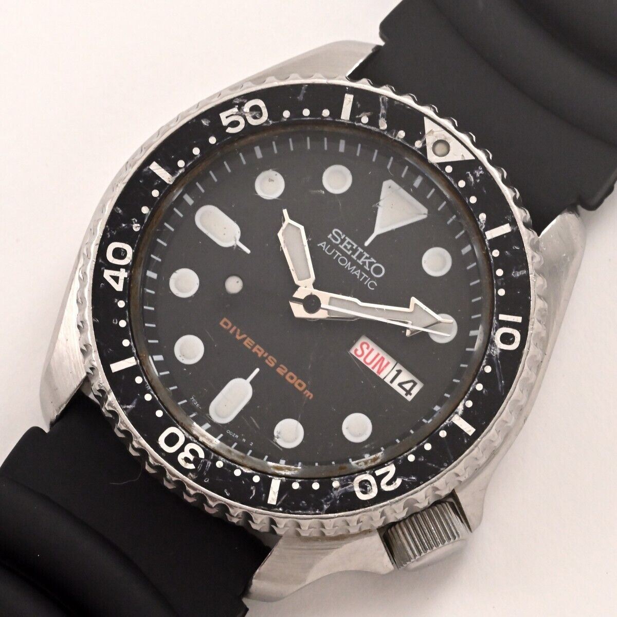 SEIKO SCUBA DIVER s Automatic Day Date Ref.7S26 0020 43mm Black