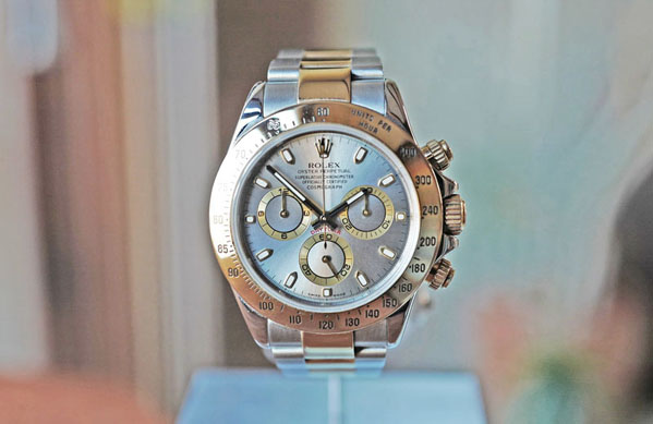 Rolex daytona shop grey face