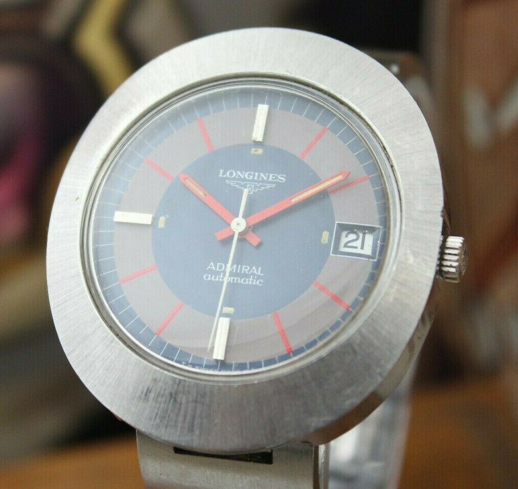 Vintage LONGINES ADMIRAL AUTOMATIC DAY OVAL MONOBLOCK CAL 431