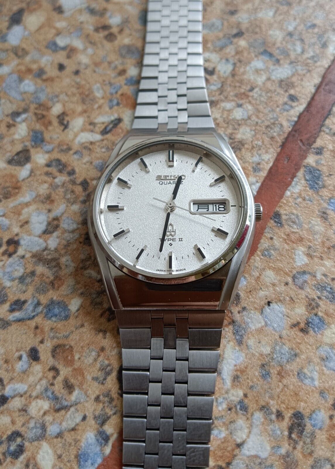 Vintage Seiko Quartz Type II (SQ) JDM 7546 8080 November 1977