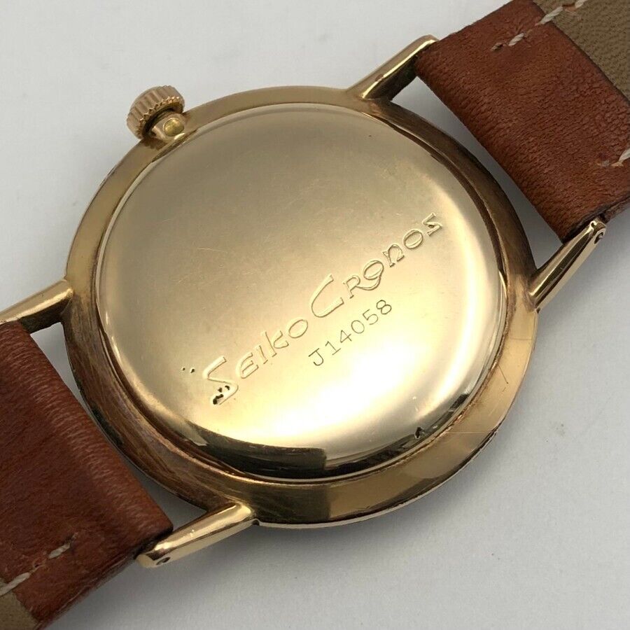 時計 SEIKO CRONOS 21 JEWELS 14k GOLD FILLED Vintage SEIKO Cronos 14K Gold Filled Hand winding J14021 Men's