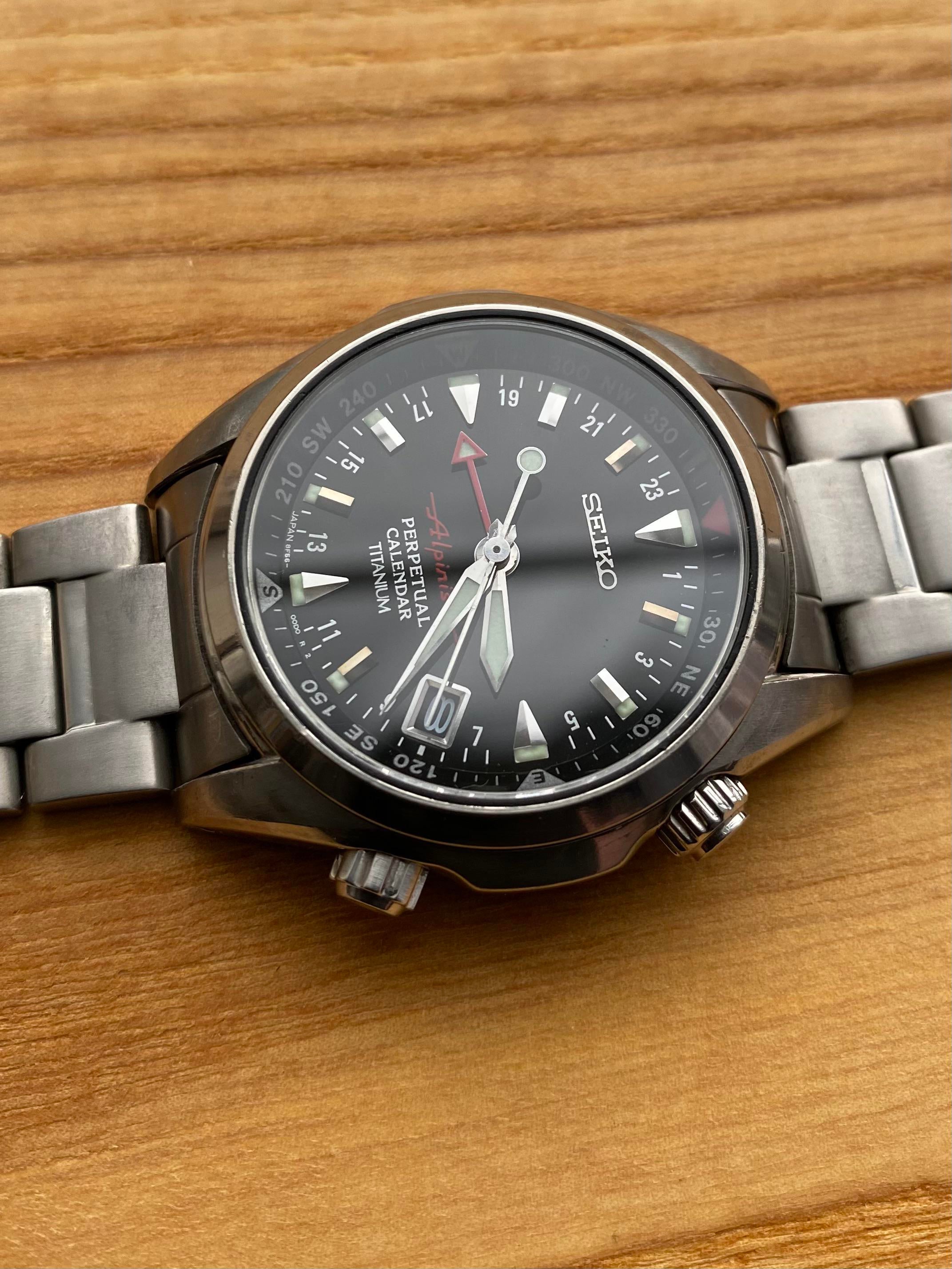 WTS] SEIKO Alpinist SBCJ019 - Titanium - 8f56 - Perpetual Calendar