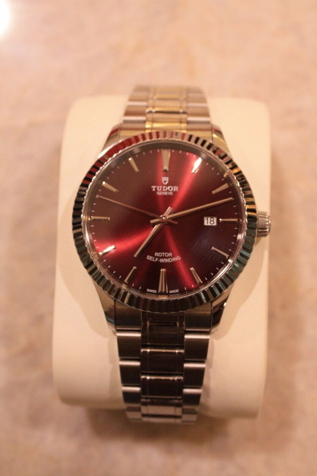 tudor style burgundy